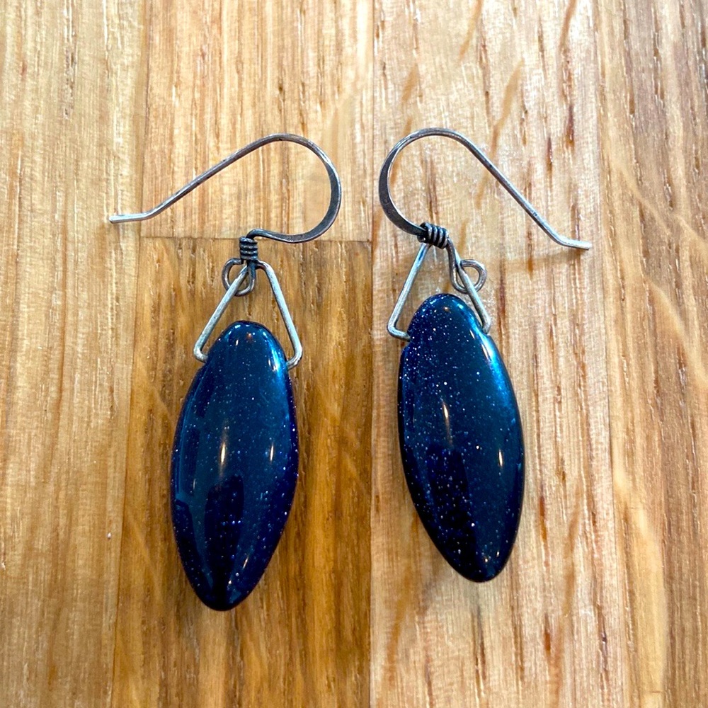 GORGEOUS Midnight Moonstone earrings!